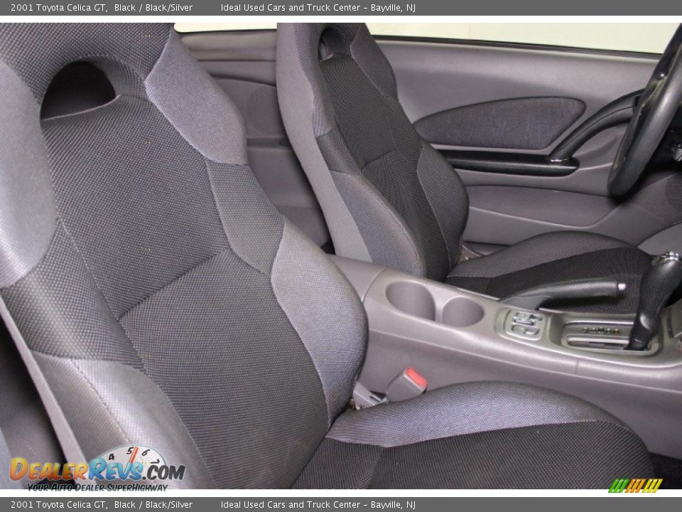 2001 Toyota Celica GT Black / Black/Silver Photo #7