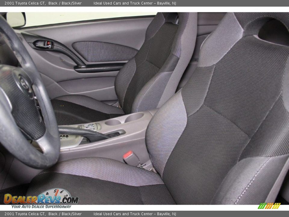 2001 Toyota Celica GT Black / Black/Silver Photo #8
