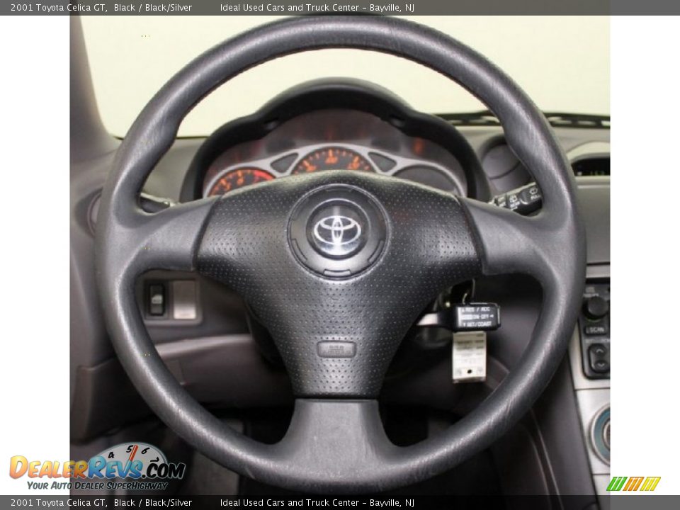 2001 Toyota Celica GT Black / Black/Silver Photo #9