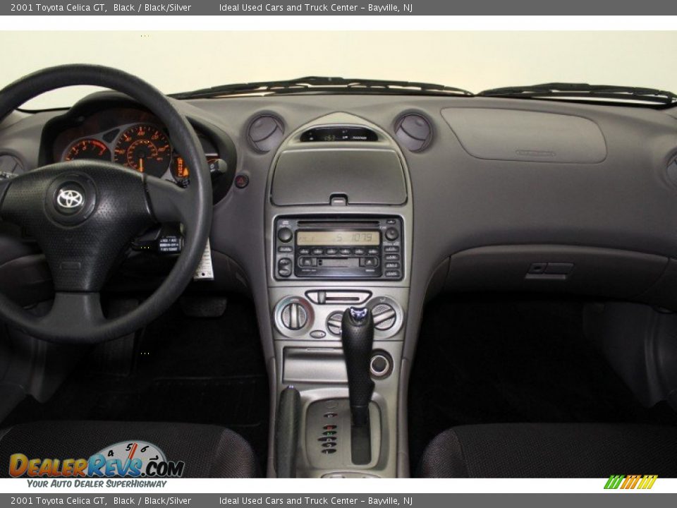 2001 Toyota Celica GT Black / Black/Silver Photo #10