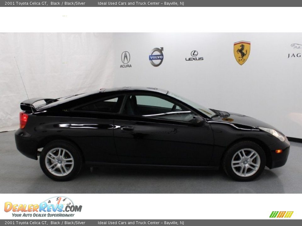 2001 Toyota Celica GT Black / Black/Silver Photo #13