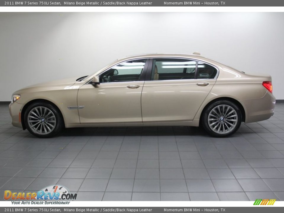 Milano Beige Metallic 2011 BMW 7 Series 750Li Sedan Photo #2