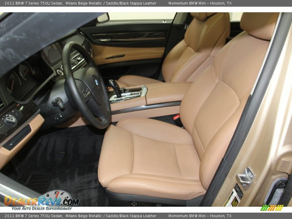 Front Seat of 2011 BMW 7 Series 750Li Sedan Photo #3