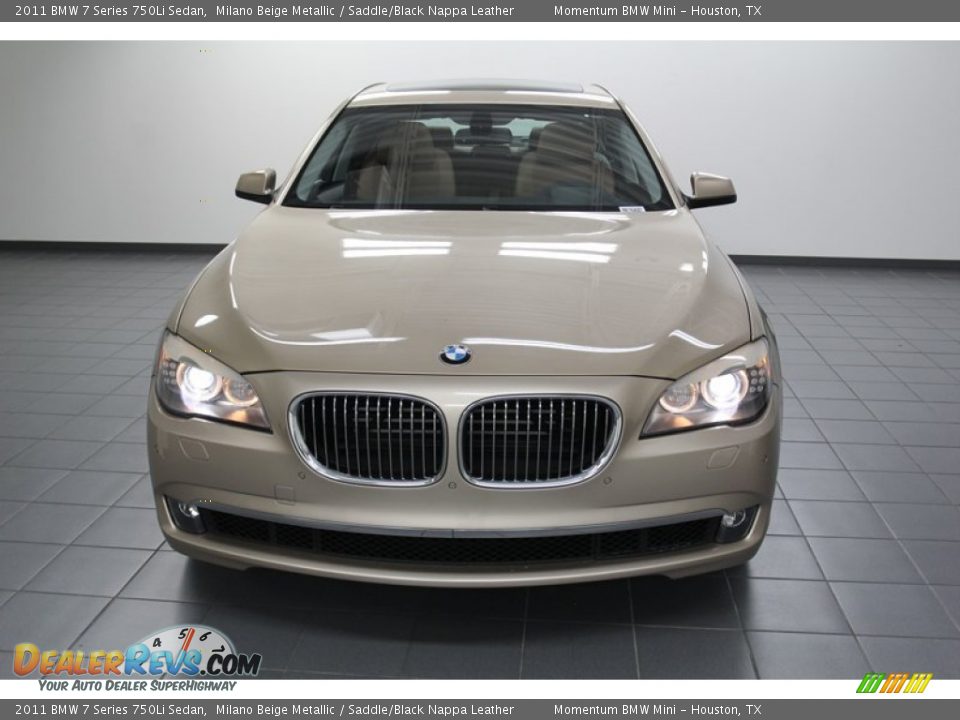2011 BMW 7 Series 750Li Sedan Milano Beige Metallic / Saddle/Black Nappa Leather Photo #6