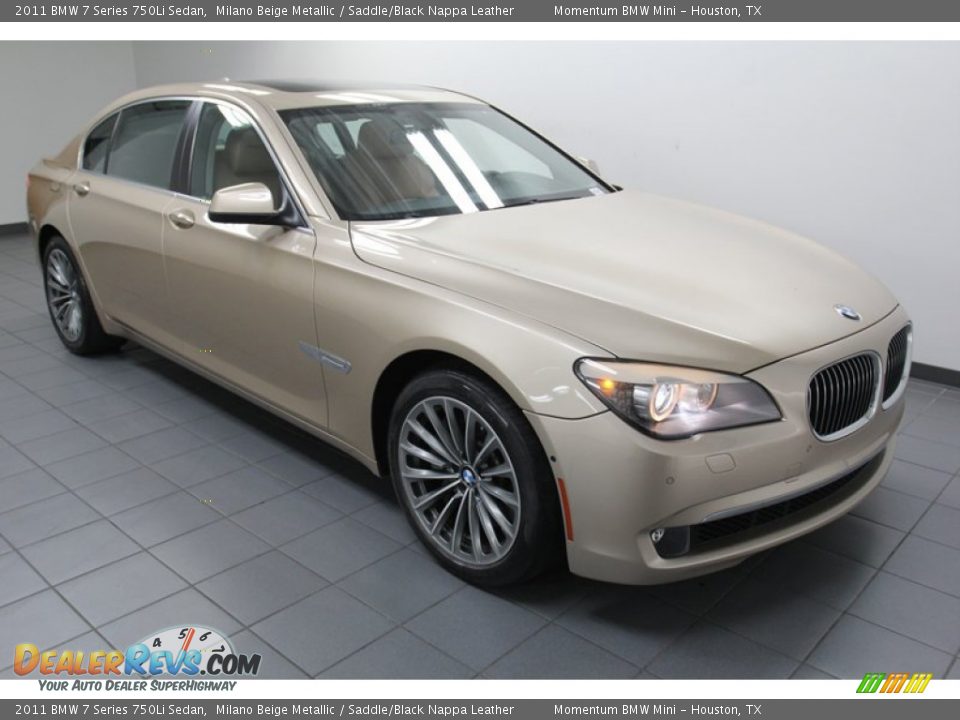 Front 3/4 View of 2011 BMW 7 Series 750Li Sedan Photo #8