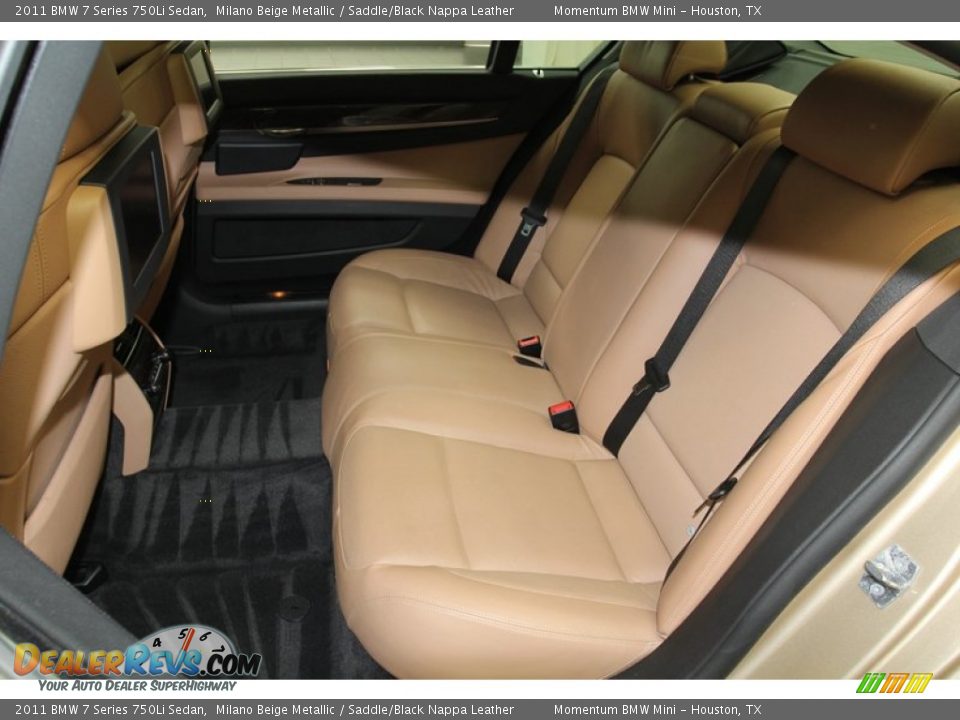 Rear Seat of 2011 BMW 7 Series 750Li Sedan Photo #14