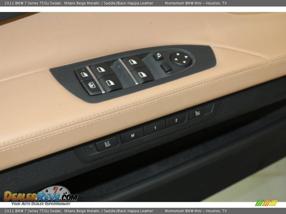 2011 BMW 7 Series 750Li Sedan Milano Beige Metallic / Saddle/Black Nappa Leather Photo #16