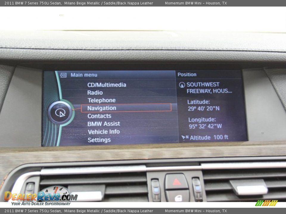 2011 BMW 7 Series 750Li Sedan Milano Beige Metallic / Saddle/Black Nappa Leather Photo #22