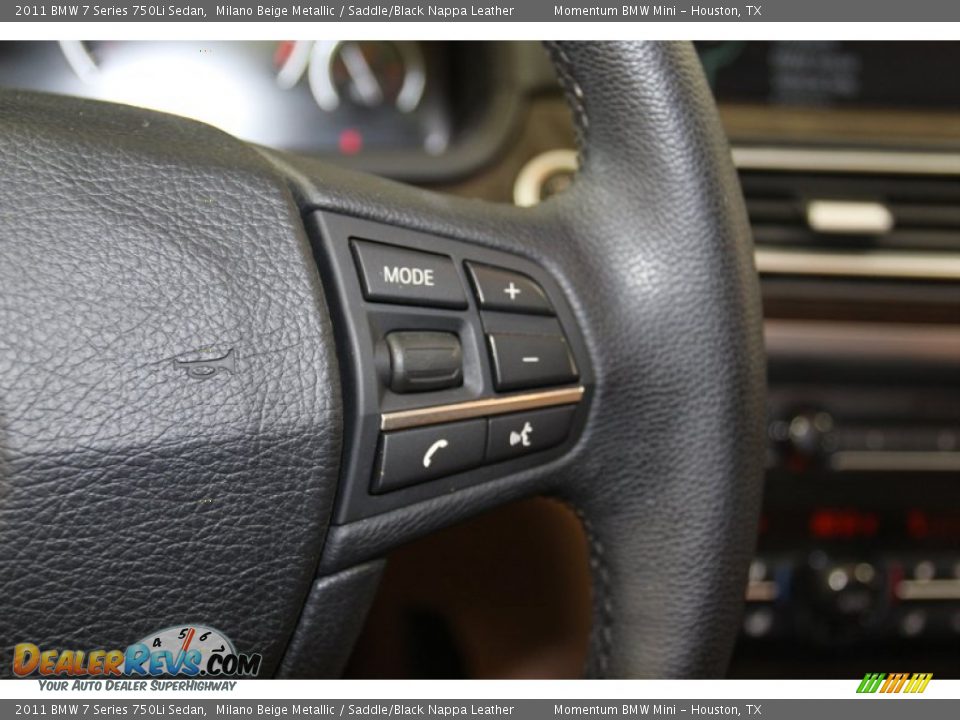 2011 BMW 7 Series 750Li Sedan Milano Beige Metallic / Saddle/Black Nappa Leather Photo #28