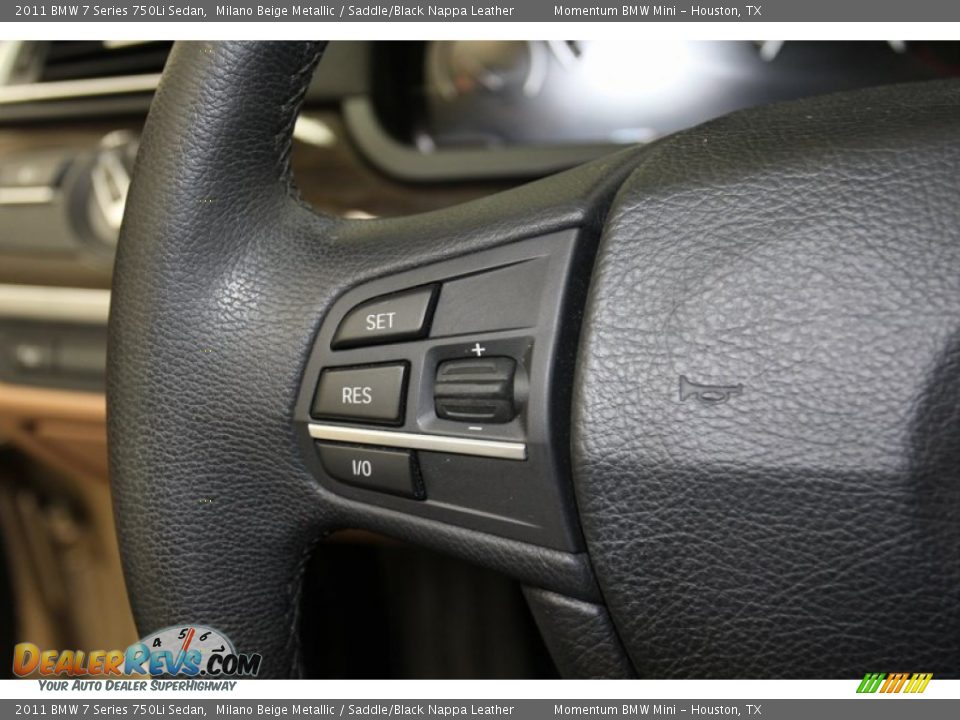 2011 BMW 7 Series 750Li Sedan Milano Beige Metallic / Saddle/Black Nappa Leather Photo #29