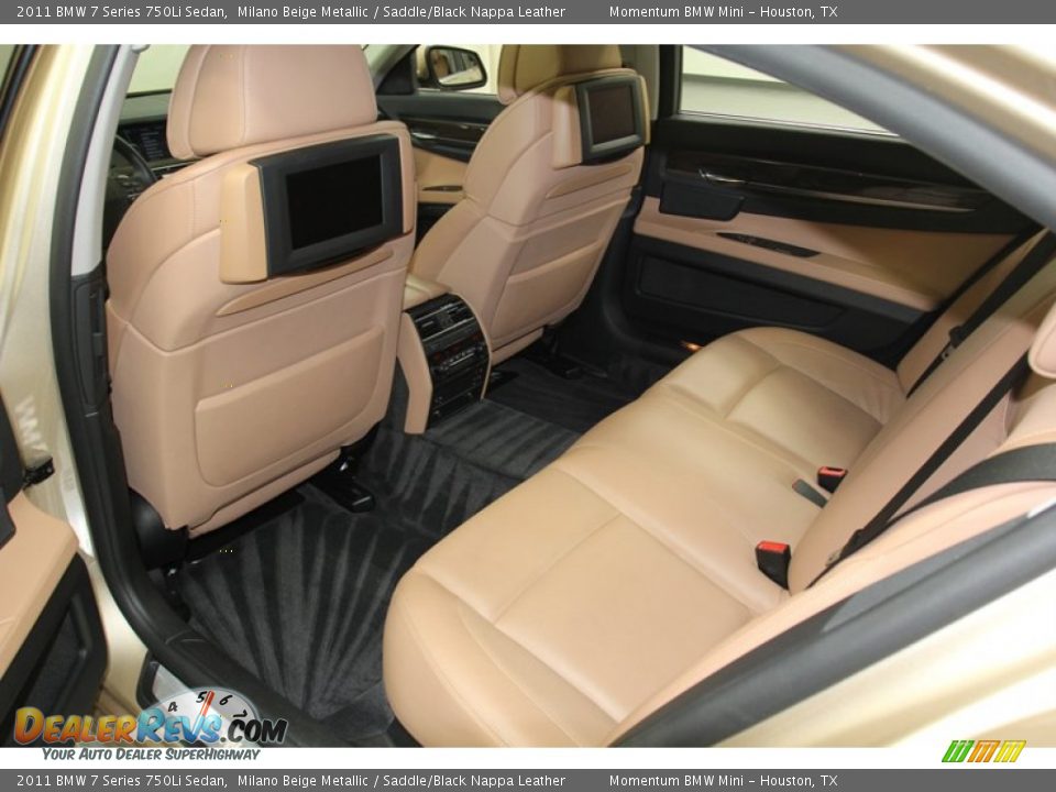 Rear Seat of 2011 BMW 7 Series 750Li Sedan Photo #31