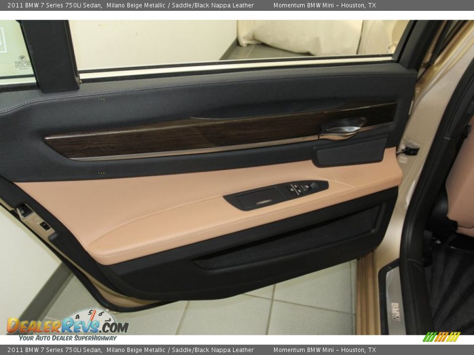 2011 BMW 7 Series 750Li Sedan Milano Beige Metallic / Saddle/Black Nappa Leather Photo #32