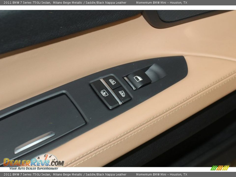 2011 BMW 7 Series 750Li Sedan Milano Beige Metallic / Saddle/Black Nappa Leather Photo #33