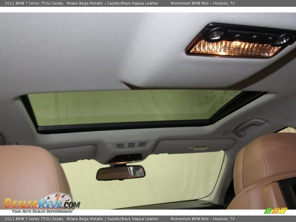 2011 BMW 7 Series 750Li Sedan Milano Beige Metallic / Saddle/Black Nappa Leather Photo #35