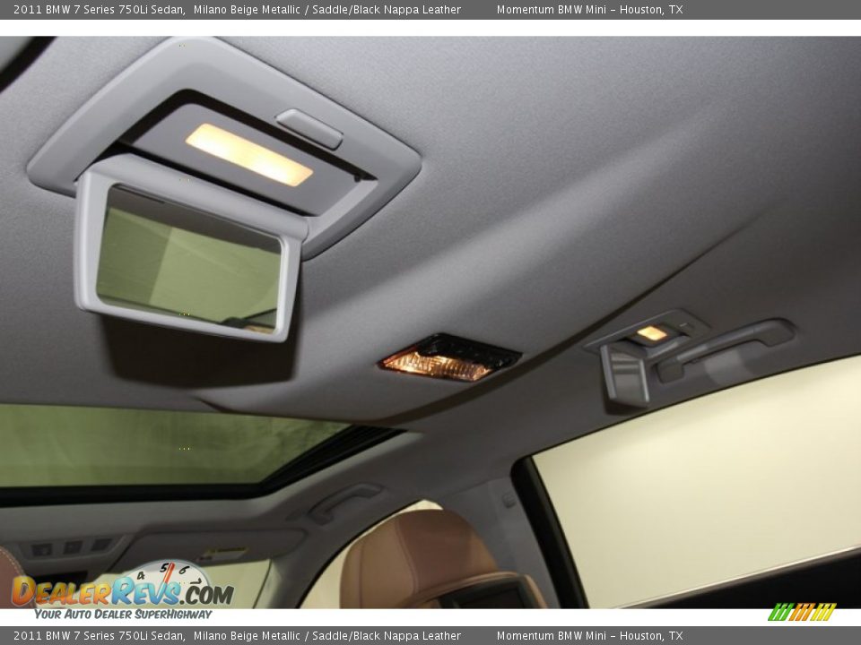 2011 BMW 7 Series 750Li Sedan Milano Beige Metallic / Saddle/Black Nappa Leather Photo #36