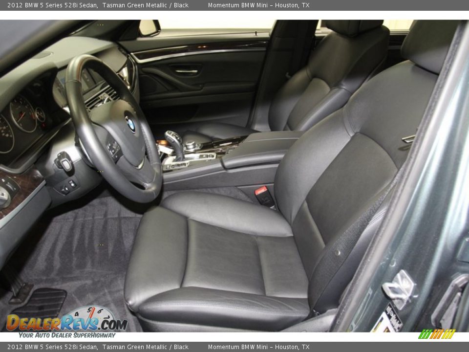 Black Interior - 2012 BMW 5 Series 528i Sedan Photo #3