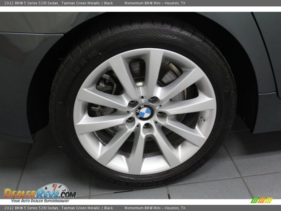 2012 BMW 5 Series 528i Sedan Tasman Green Metallic / Black Photo #9
