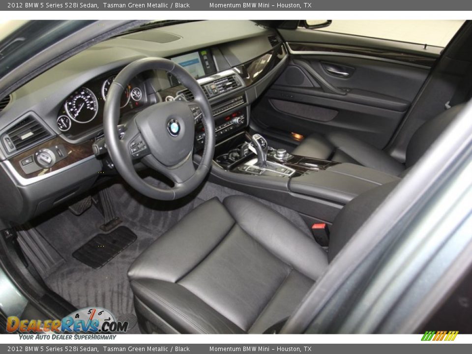 Black Interior - 2012 BMW 5 Series 528i Sedan Photo #13