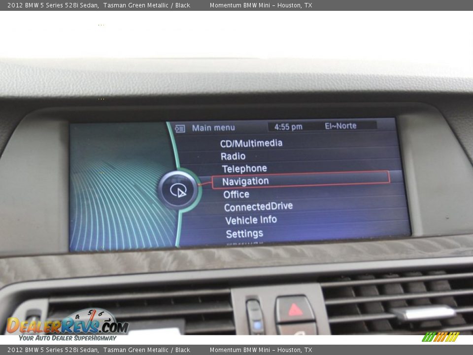 2012 BMW 5 Series 528i Sedan Tasman Green Metallic / Black Photo #23