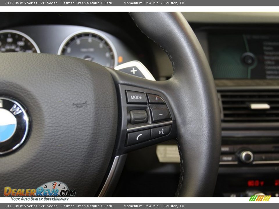 2012 BMW 5 Series 528i Sedan Tasman Green Metallic / Black Photo #29