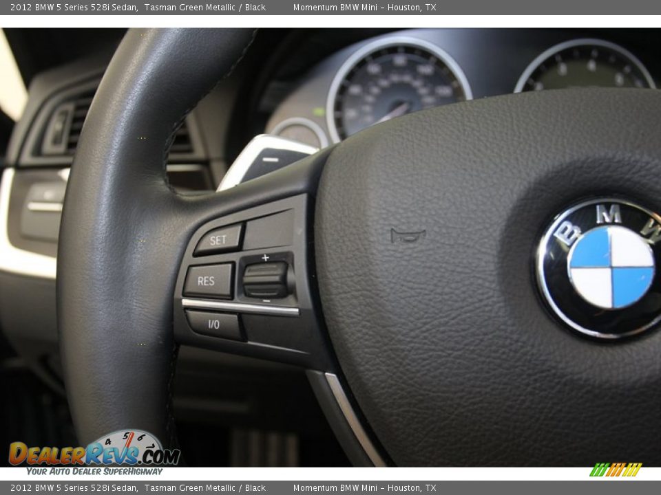 2012 BMW 5 Series 528i Sedan Tasman Green Metallic / Black Photo #30