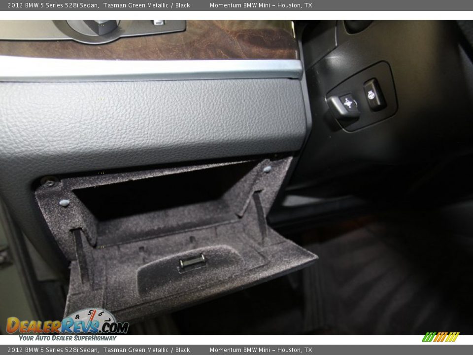 2012 BMW 5 Series 528i Sedan Tasman Green Metallic / Black Photo #31