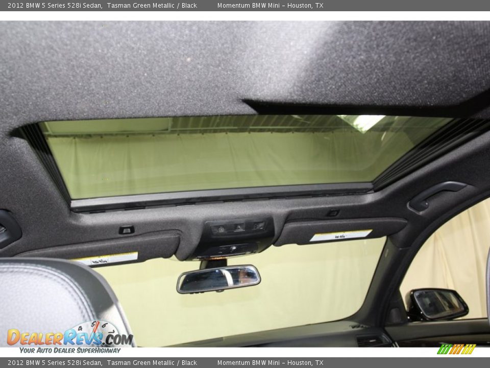 2012 BMW 5 Series 528i Sedan Tasman Green Metallic / Black Photo #36
