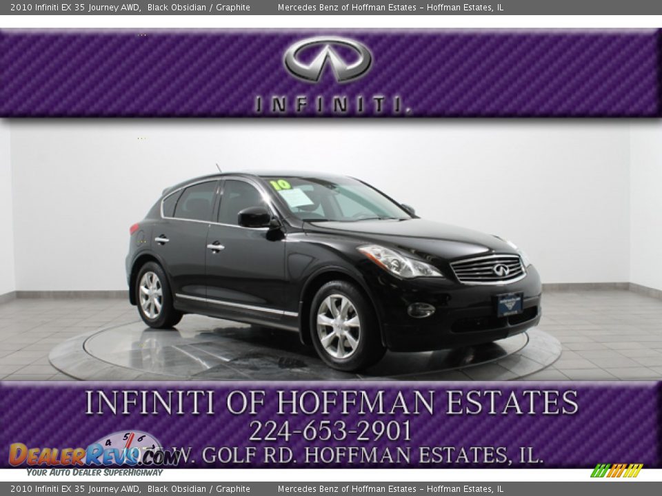 2010 Infiniti EX 35 Journey AWD Black Obsidian / Graphite Photo #1