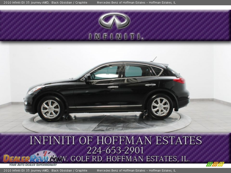 2010 Infiniti EX 35 Journey AWD Black Obsidian / Graphite Photo #2