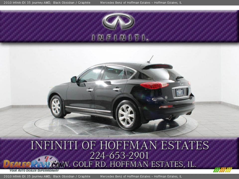 2010 Infiniti EX 35 Journey AWD Black Obsidian / Graphite Photo #5