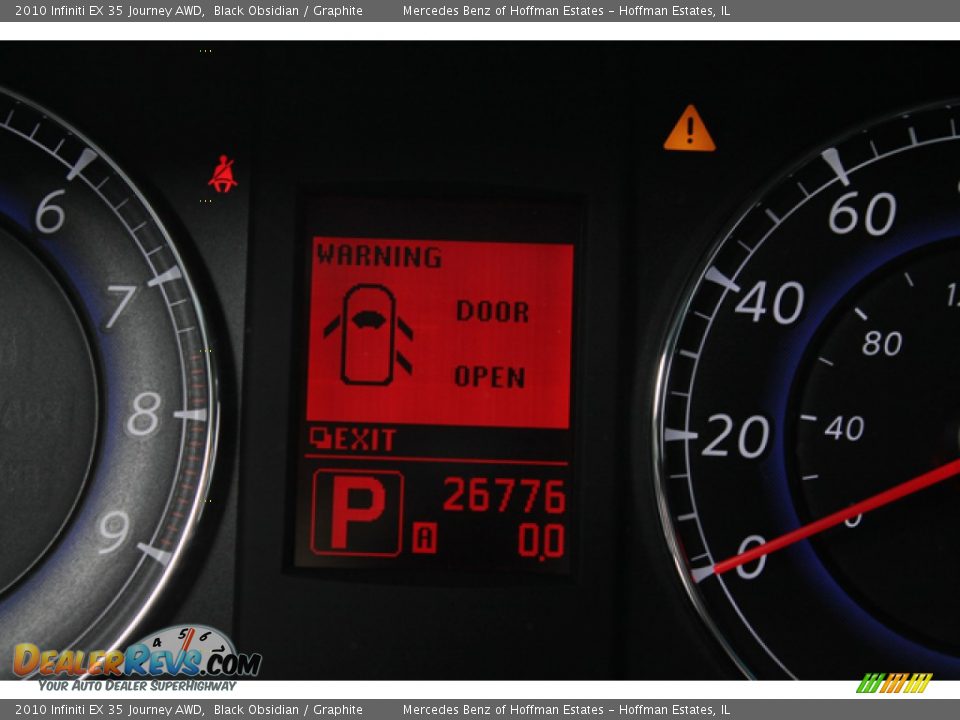 2010 Infiniti EX 35 Journey AWD Black Obsidian / Graphite Photo #27
