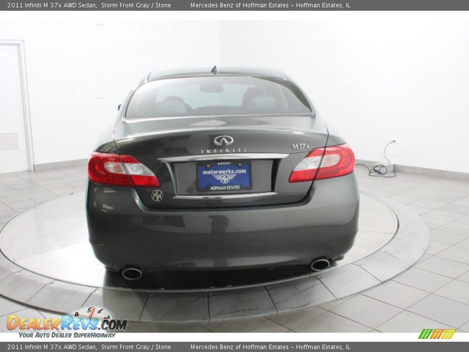 2011 Infiniti M 37x AWD Sedan Storm Front Gray / Stone Photo #4
