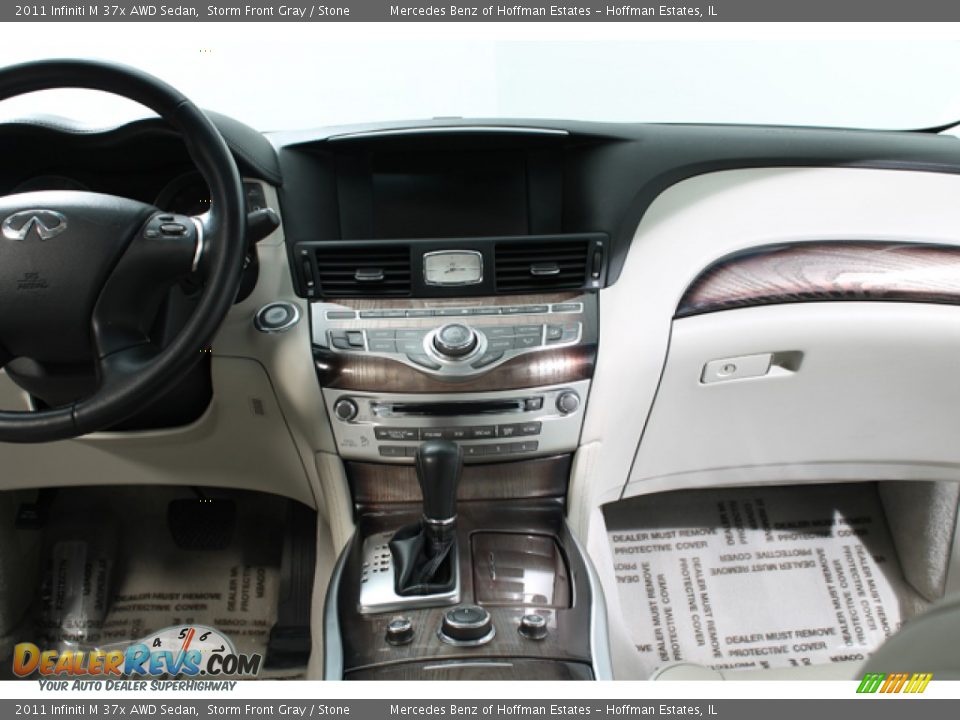 2011 Infiniti M 37x AWD Sedan Storm Front Gray / Stone Photo #9