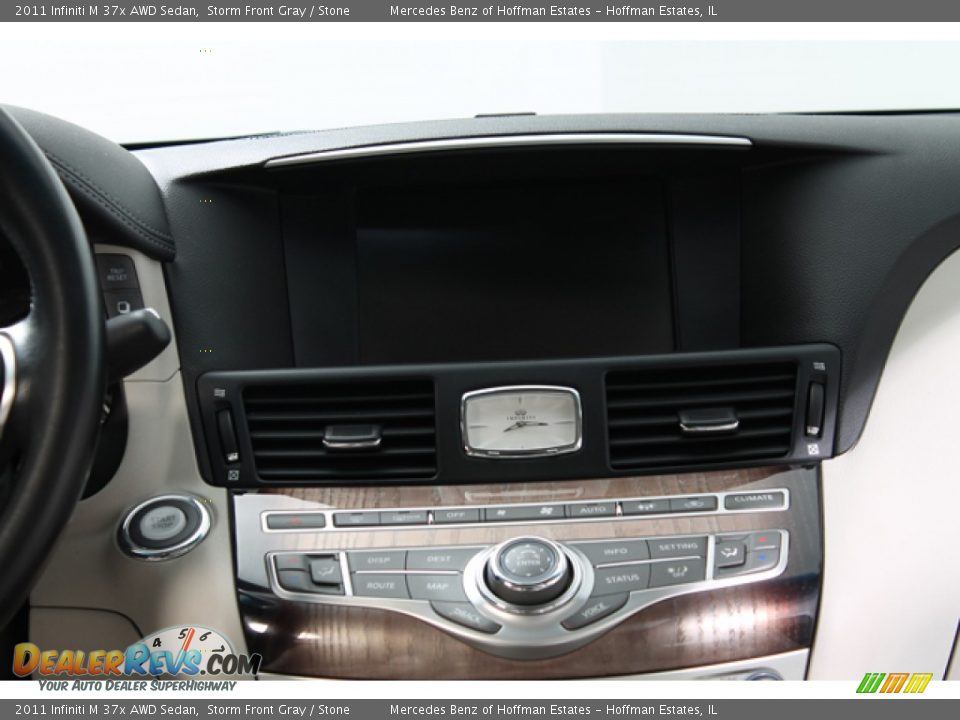 2011 Infiniti M 37x AWD Sedan Storm Front Gray / Stone Photo #10