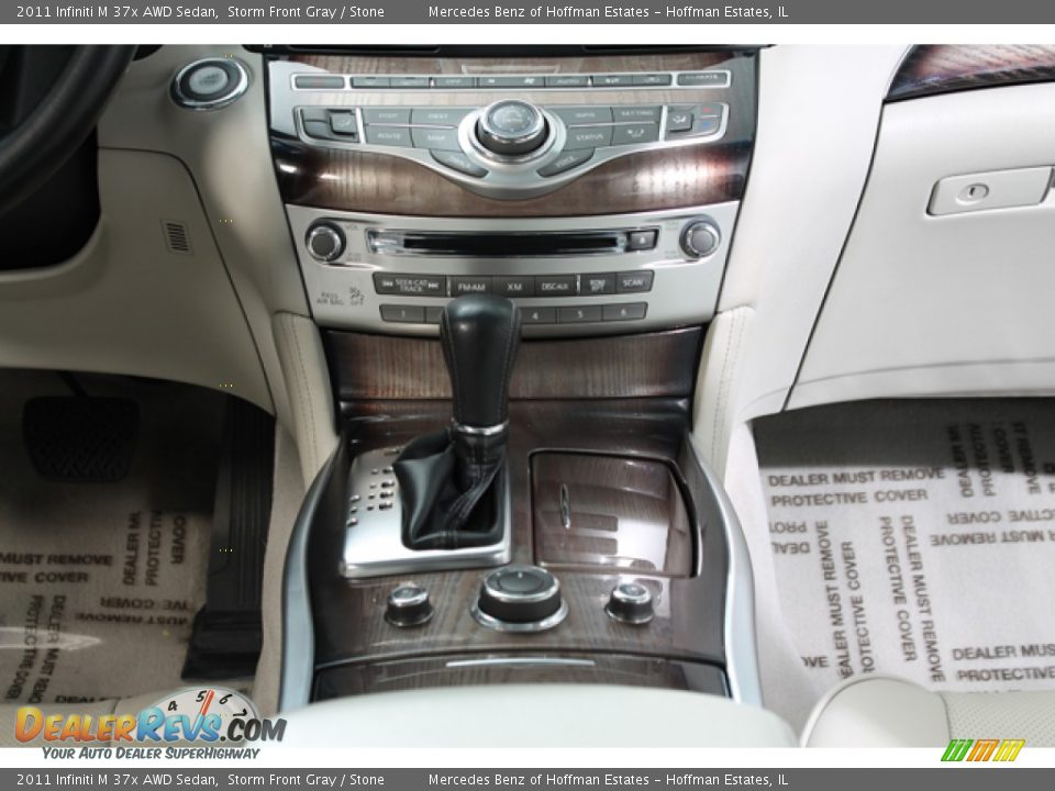 2011 Infiniti M 37x AWD Sedan Storm Front Gray / Stone Photo #11