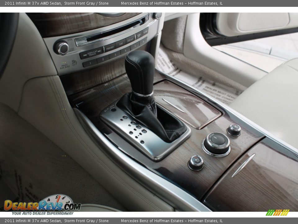2011 Infiniti M 37x AWD Sedan Storm Front Gray / Stone Photo #12