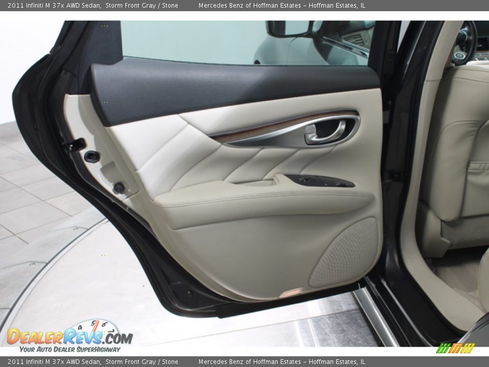 2011 Infiniti M 37x AWD Sedan Storm Front Gray / Stone Photo #15