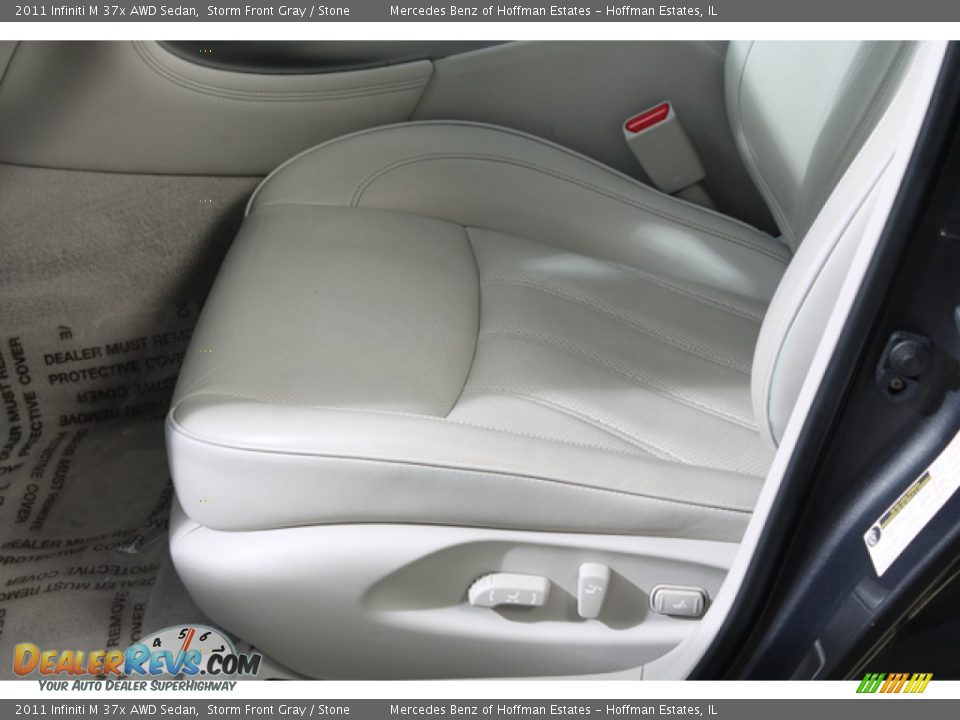 2011 Infiniti M 37x AWD Sedan Storm Front Gray / Stone Photo #20