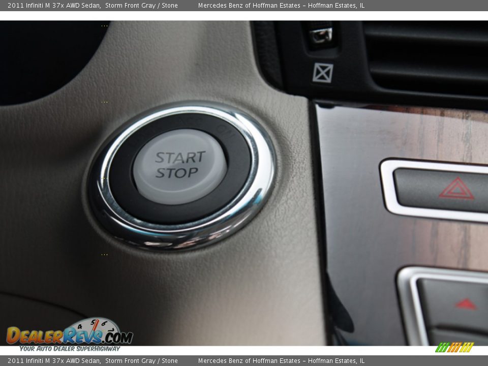 2011 Infiniti M 37x AWD Sedan Storm Front Gray / Stone Photo #21