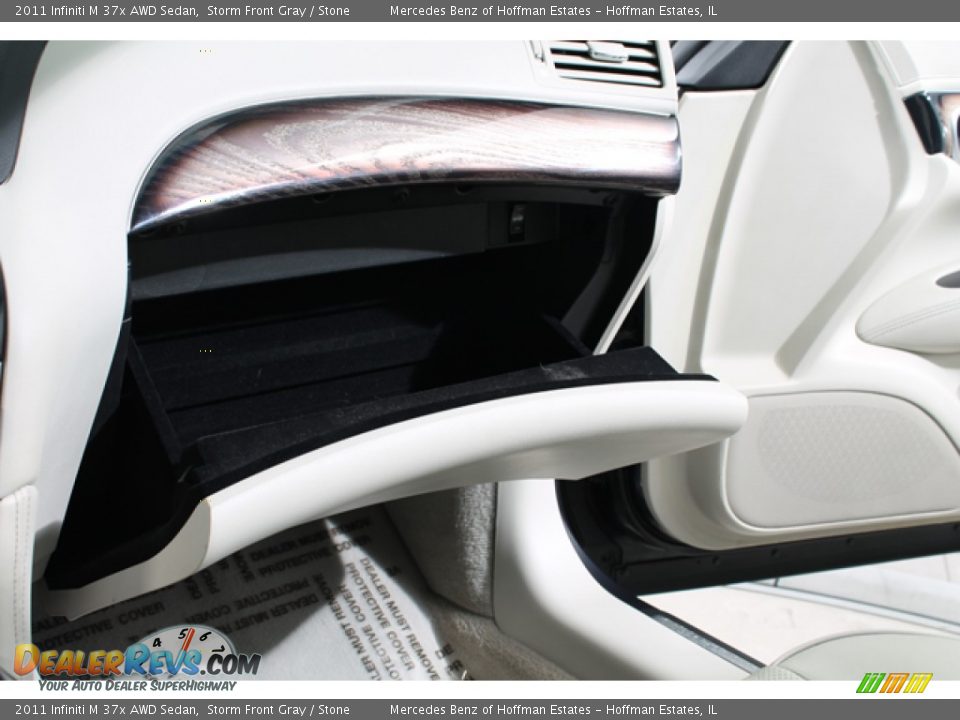 2011 Infiniti M 37x AWD Sedan Storm Front Gray / Stone Photo #22