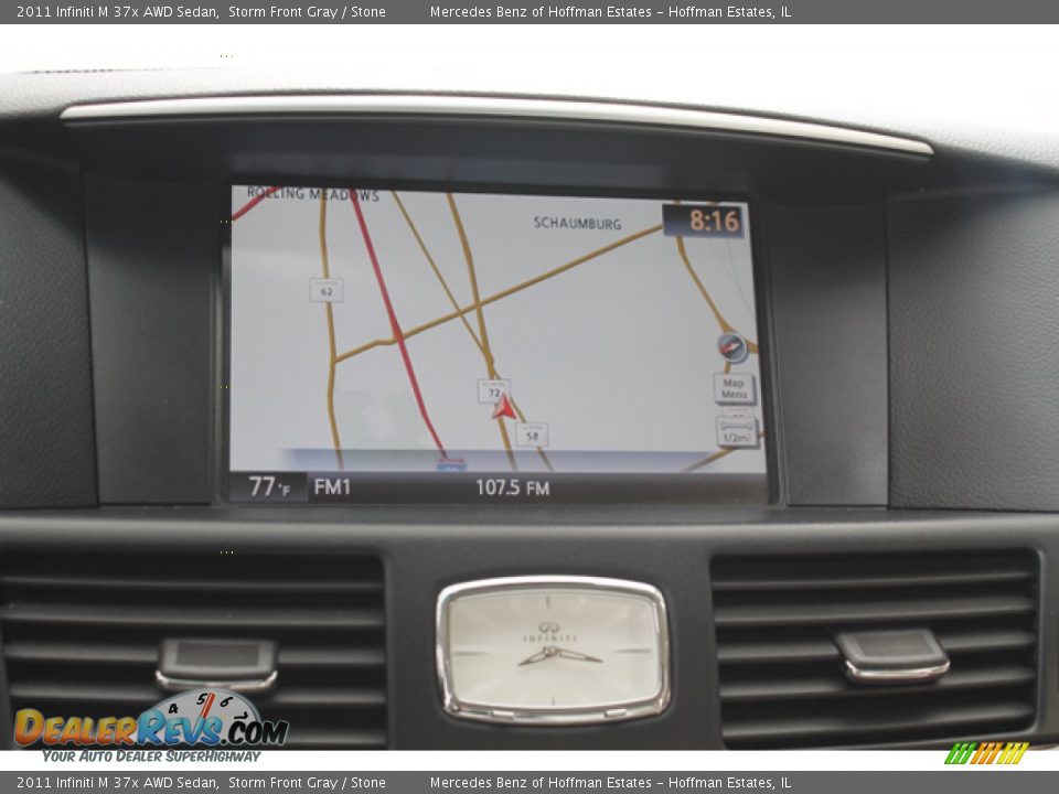2011 Infiniti M 37x AWD Sedan Storm Front Gray / Stone Photo #23