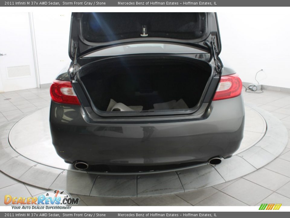 2011 Infiniti M 37x AWD Sedan Storm Front Gray / Stone Photo #24