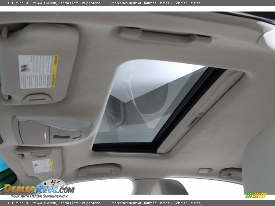 2011 Infiniti M 37x AWD Sedan Storm Front Gray / Stone Photo #25