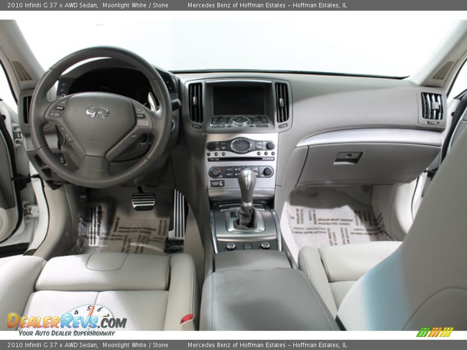 2010 Infiniti G 37 x AWD Sedan Moonlight White / Stone Photo #6
