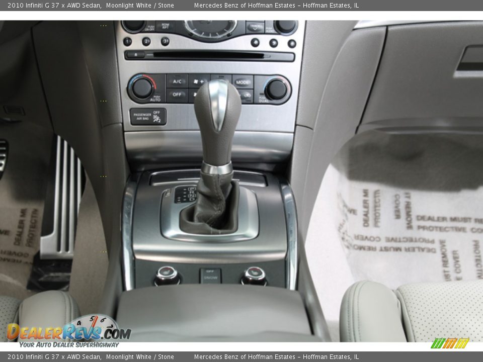2010 Infiniti G 37 x AWD Sedan Moonlight White / Stone Photo #11