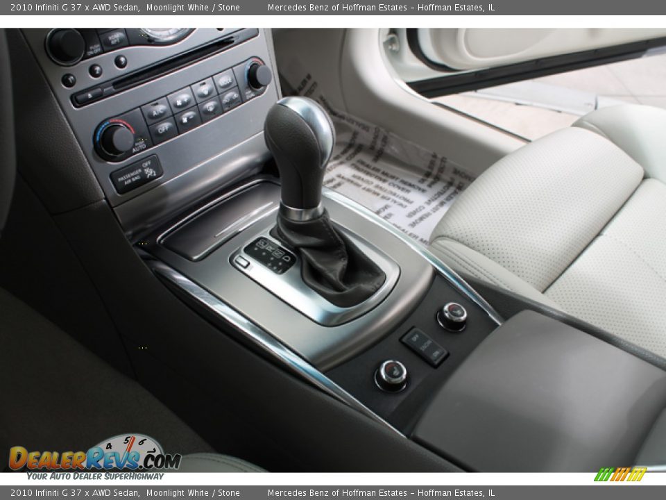 2010 Infiniti G 37 x AWD Sedan Moonlight White / Stone Photo #12