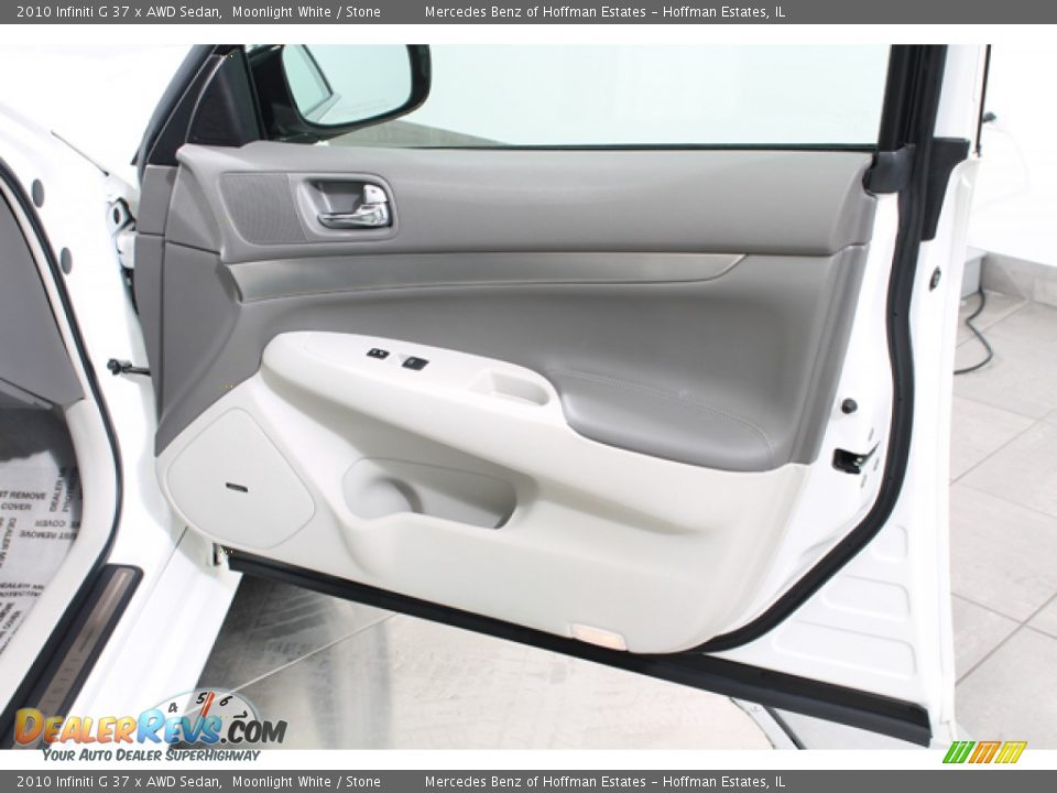 2010 Infiniti G 37 x AWD Sedan Moonlight White / Stone Photo #13