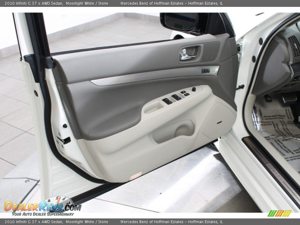 2010 Infiniti G 37 x AWD Sedan Moonlight White / Stone Photo #16