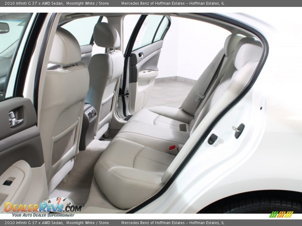 2010 Infiniti G 37 x AWD Sedan Moonlight White / Stone Photo #19