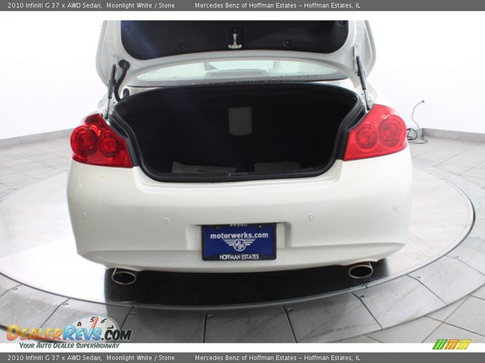 2010 Infiniti G 37 x AWD Sedan Moonlight White / Stone Photo #24